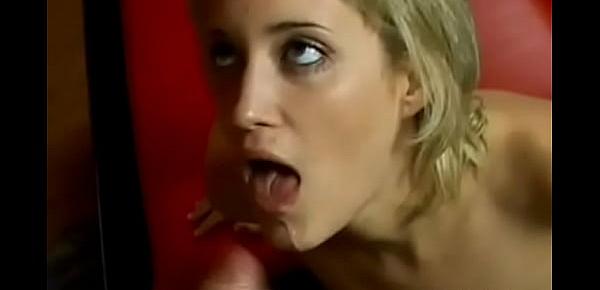  Blonde Slut Gets Mouth Fucked For Good And Enjoy The Feelin